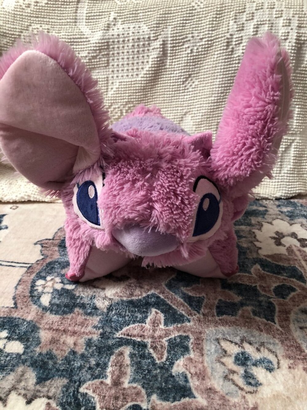 Disney ANGEL Pillow Pet Pink Plush Lilo & Stitch